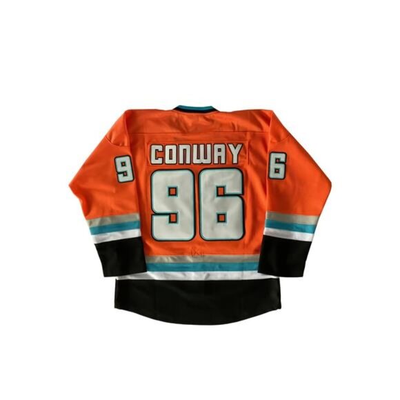 New D2 Mighty Ducks Charlie Conway #96 Hockey Jersey - Green Men's Fan Gear - Picture 3 of 6
